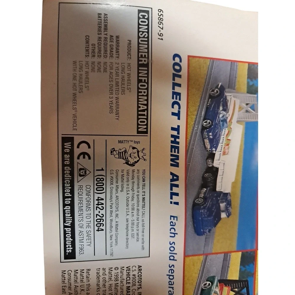 HOT WHEELS VINTAGE 1998  LONG HAULERS SET NEW IN BLISTER PACK